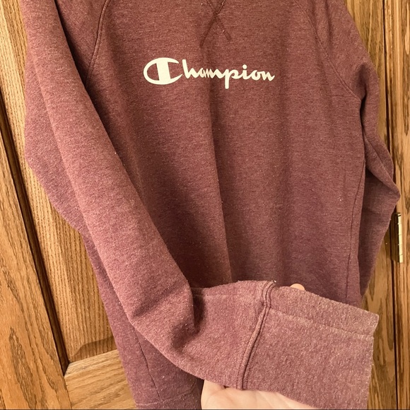 Champion Burgundy crew neck size L - Picture 6 of 9